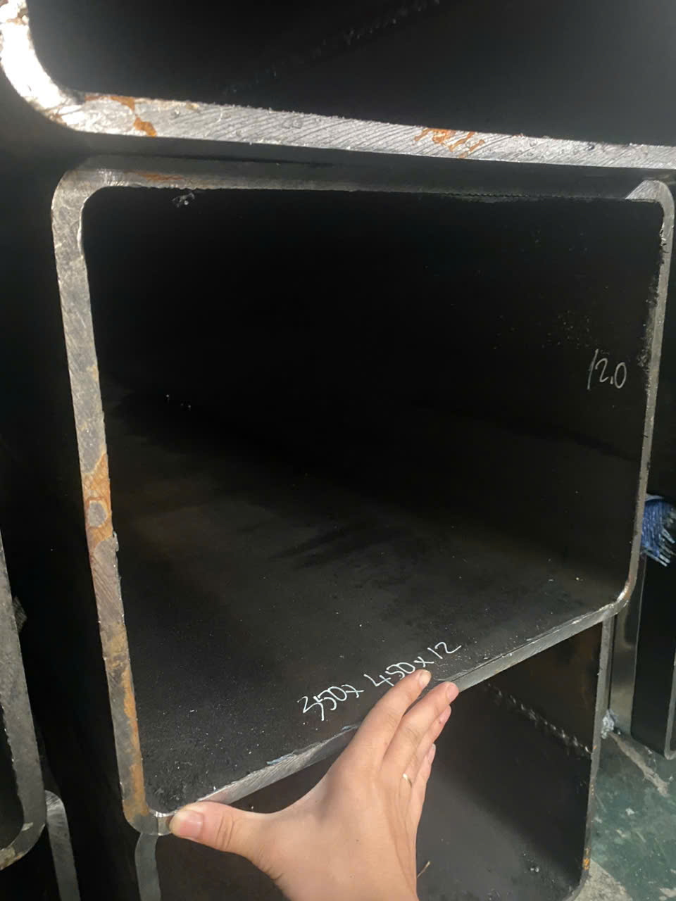 THÉP HỘP 350X450X12LY/THÉP HỘP 450X350X12LI